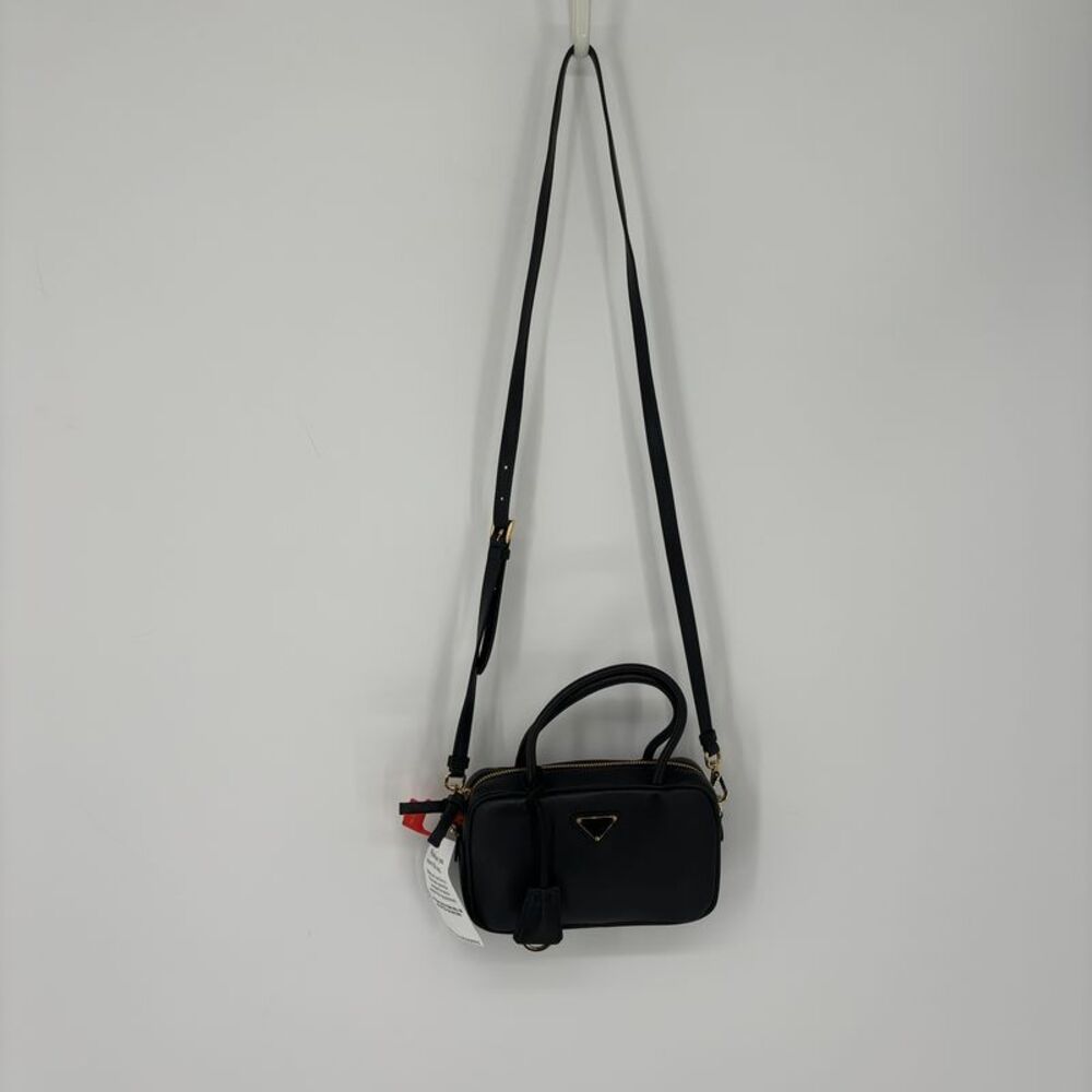 PRADA Triangle Leather Shoulder Bag